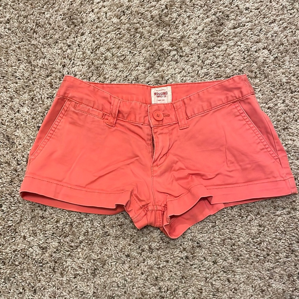Mossimo coral shorts size 1